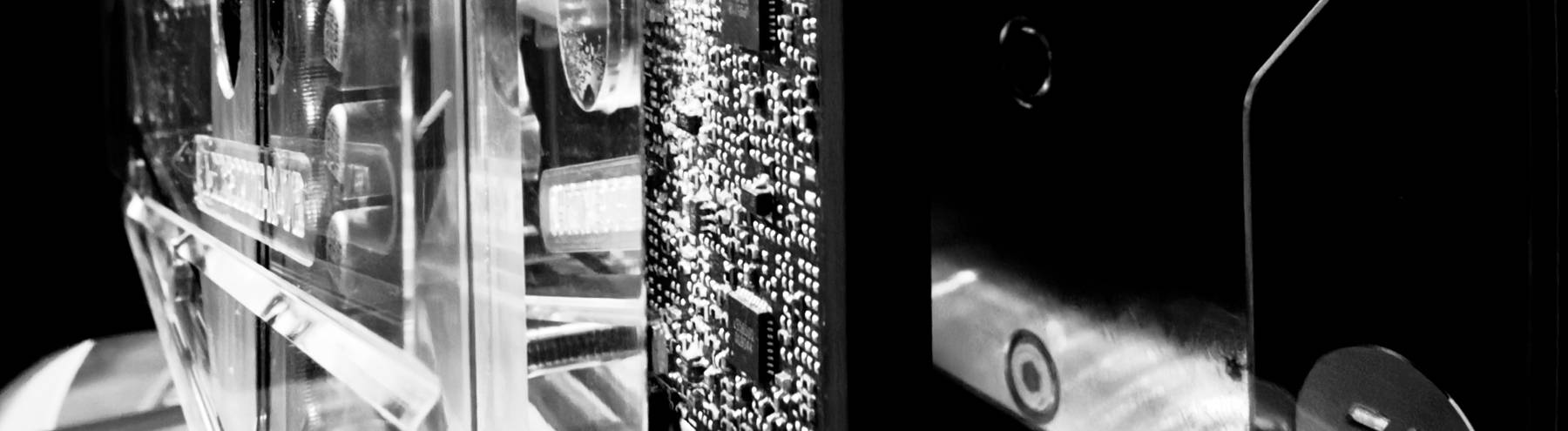 Macro photo of a circuit board
