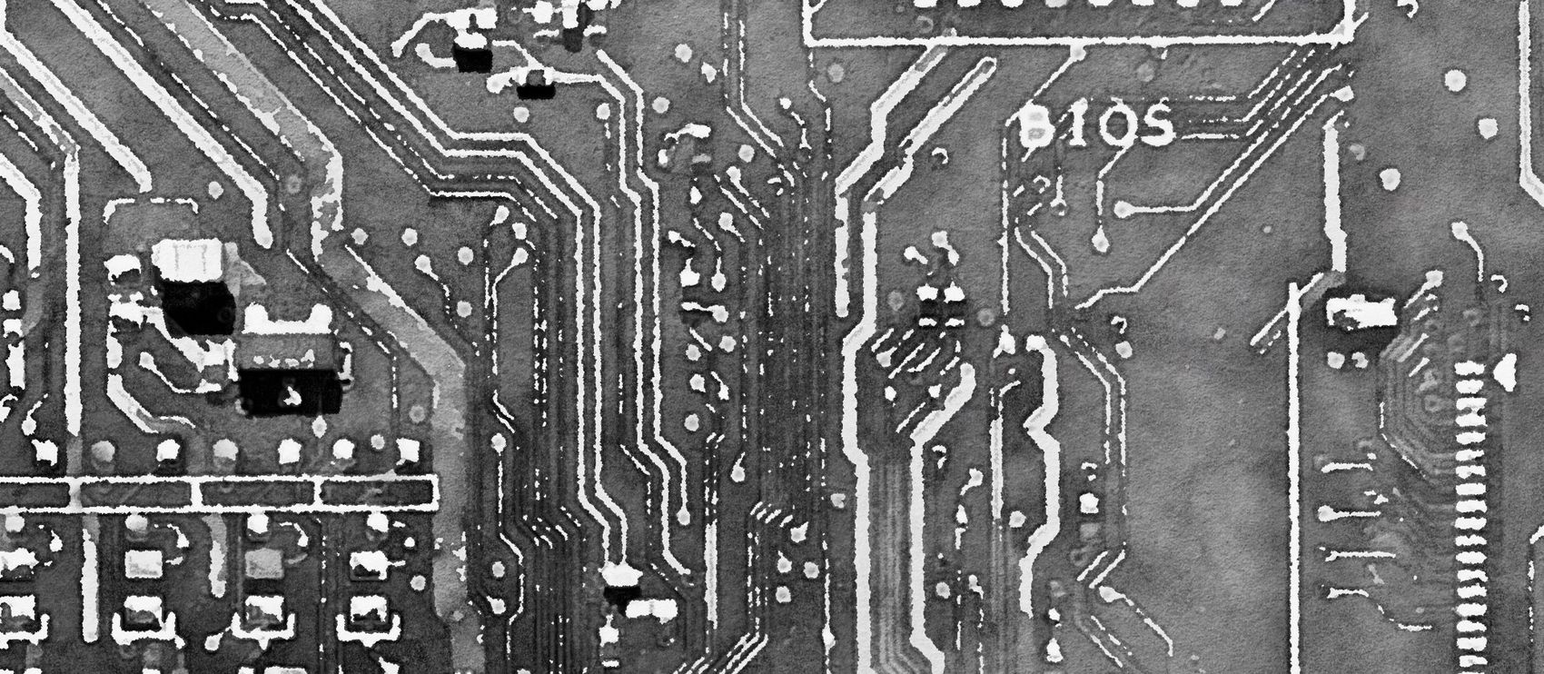 Macro photo of a BIOS chip and eSPI traces